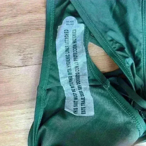 NWT! Shade & Shore Low Rise Medium Coverage Green Bikini Bottom Size Large - Picture 6 of 6